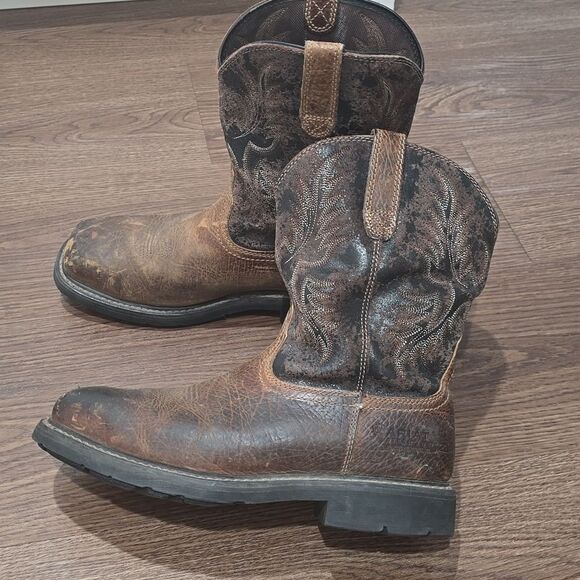 Ariat steel toe puncture resistant work boots size 10EE - Picture 1 of 10